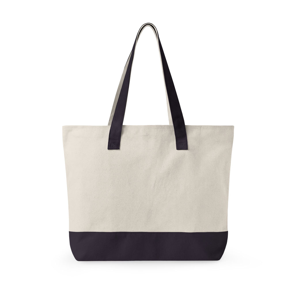 Zippered Canvas Tote